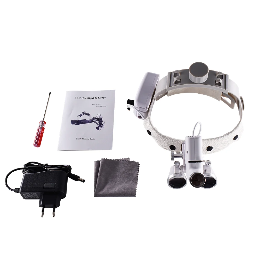 Dental ENT Headlight 5W LED Lamp with 2.5X/3.5X Loupes Surgical Light For Dentist Medical Light Dentistry Equipment DEASIN