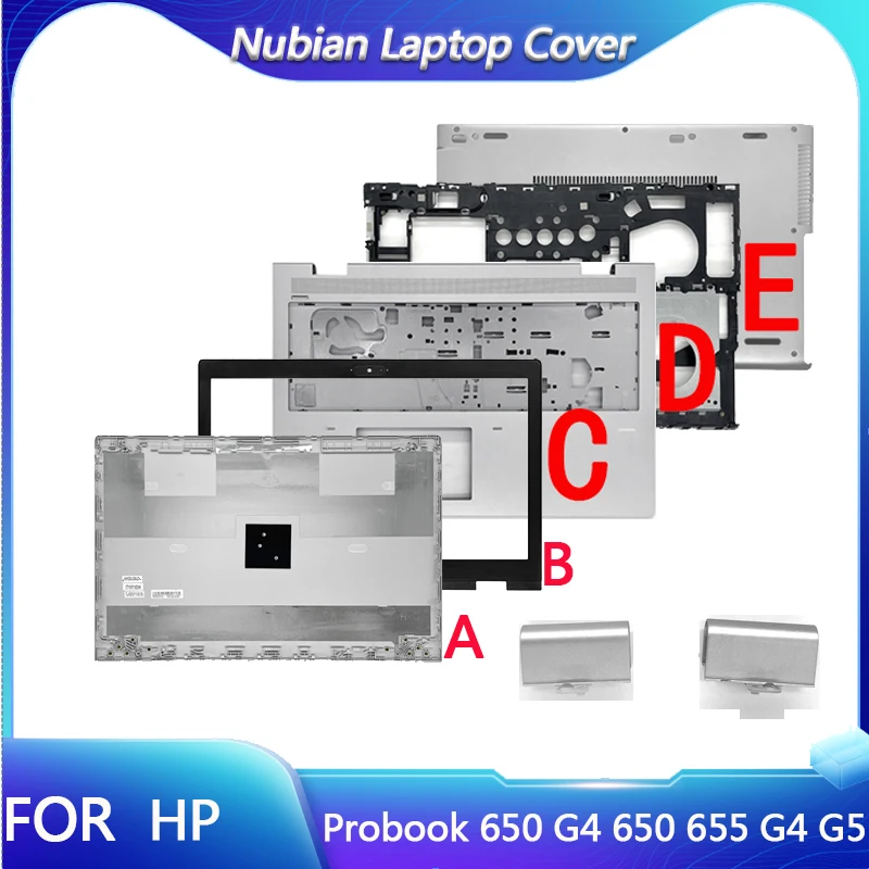 Nouvel Ordinateur Portable Lcd Couverture Arrière/Avant Lunette/Palrmest/Boîtier Inférieur/Couvercle De Charnière Pour HP Probook 650 G4 650 655 G4 G5 Couverture Arrière Boîtier Supérieur