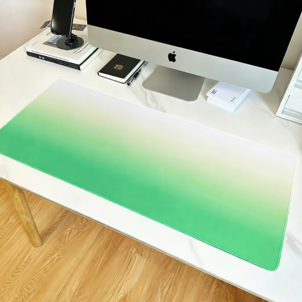 Gradient Gaming Desk Mat Large Mouse Pad Morandi Tone Office Keyboard Pad Anti Slip Rubber Base Comfort Computer Pad
