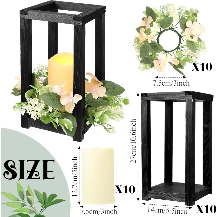 30 pezzi centrotavola lanterna nuziale in legno supporti integrati con candele e ghirlande decorazione lanterna candela in legno rustico per noi