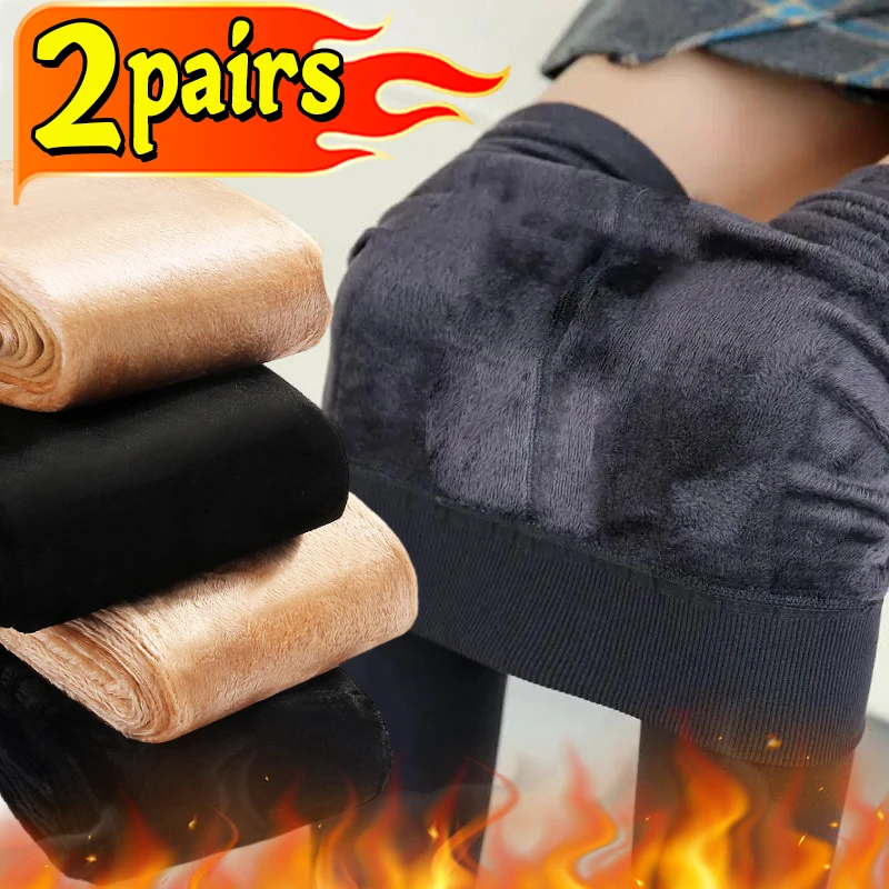 Verdicken thermische Strumpfhosen Leggings Frauen Winter Fleece Samt Thermo Strümpfe hohe Taille elastisch schlank sexy durchscheinende Strumpfhosen