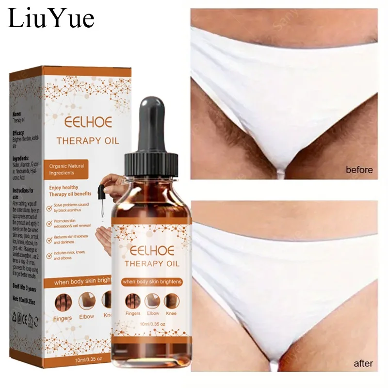 Women Quickly Body Brightening Essence Private Parts Bleaching Serum Niacinamide Underarm Whitening Serum for Bikini Dark Skin