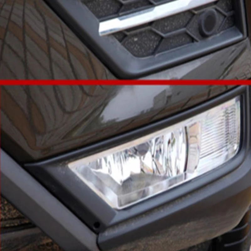 Car Front Bumper Fog Light Frame Cover Front Bar Grilles Decorative Cover 5NG853211 5NG853212 For VW Tiguan L 2017 2018 2019