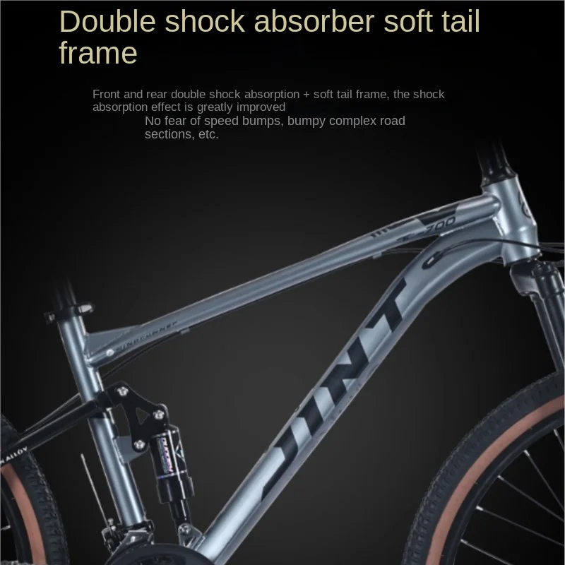 FJ 26 Inch Soft Tailed Mountain Bike With Variable Speed Road Dual Shock Absorption Speed Reduction Adult Student Commuting Bike