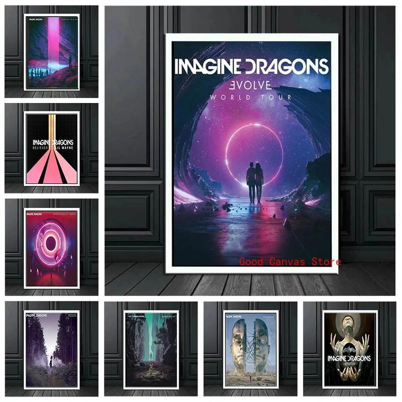 Imagine Dragons Music Album History Canvas Painting Posters And Prints Modern Wall Art Pictures For Living Room Home Decoration