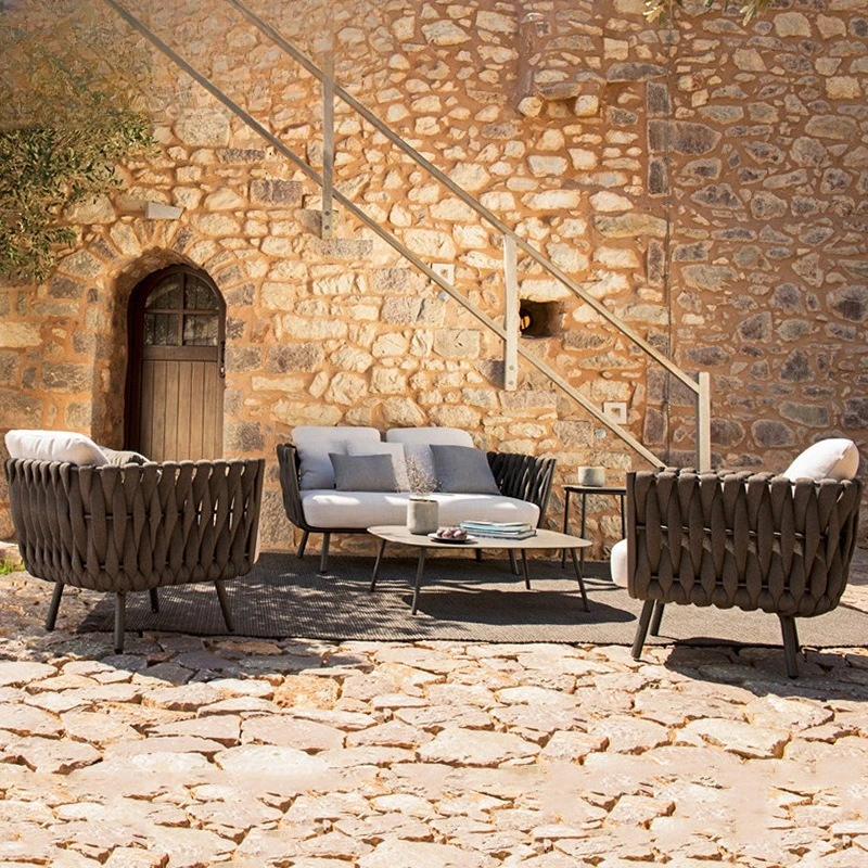 

Outdoor tables and chairs Garden designer model house Villa sales center chair table