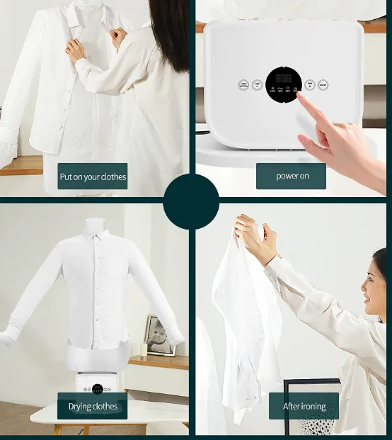Automatic portrait inflatable ironing machine drying all-in-one machine hanging ironing machine 110V-120V