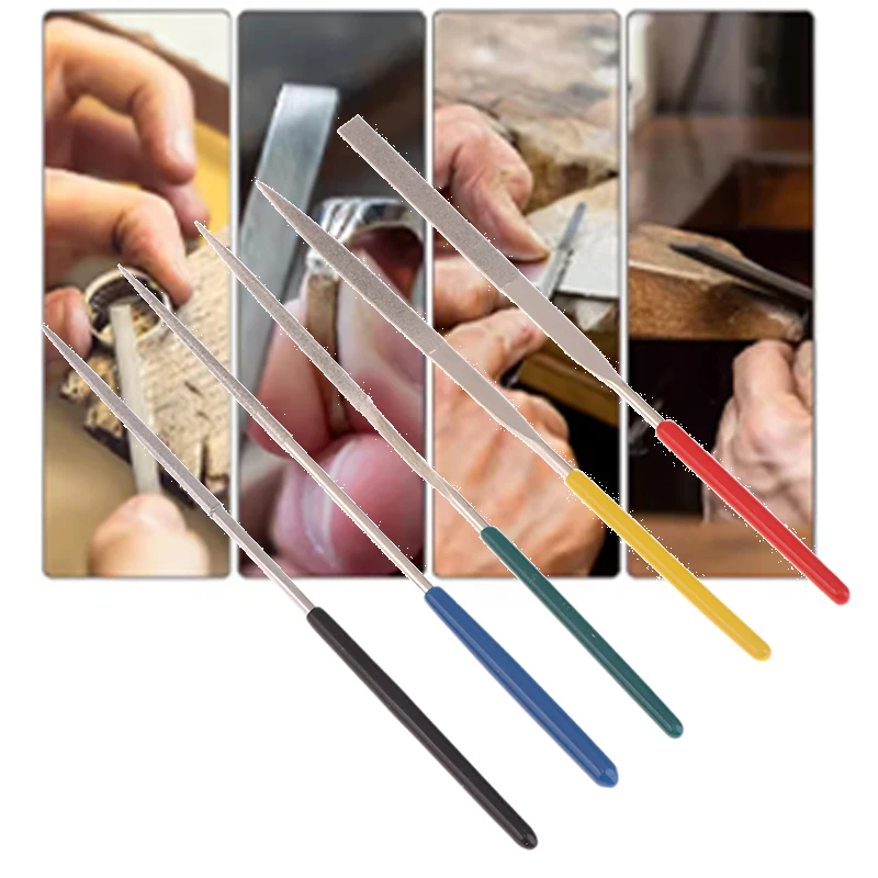 1pc Mini Rasp Files Diamond Files For Metal Jewelry Stone Polishing Wood Ceramic Hand Carving Tool Hand Needle File Tools