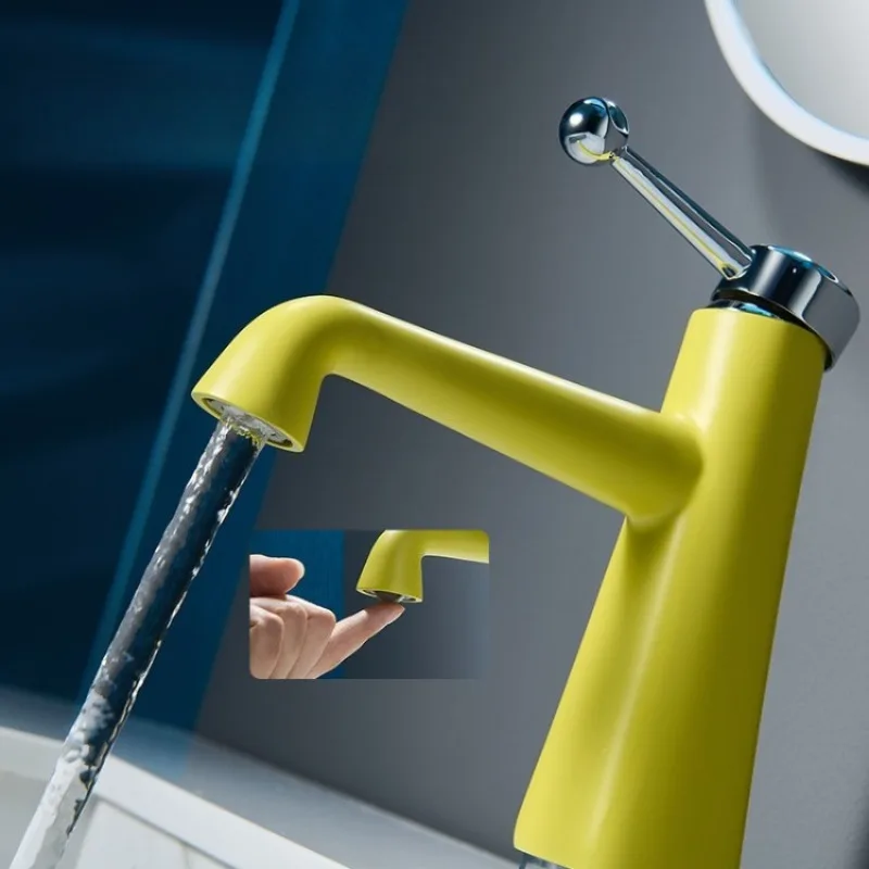 Bathroom Sink Faucet Morden Simple Household Hot Cold Water Mixer Washbasin Faucets Practical Kitchen Bathroom Accessories