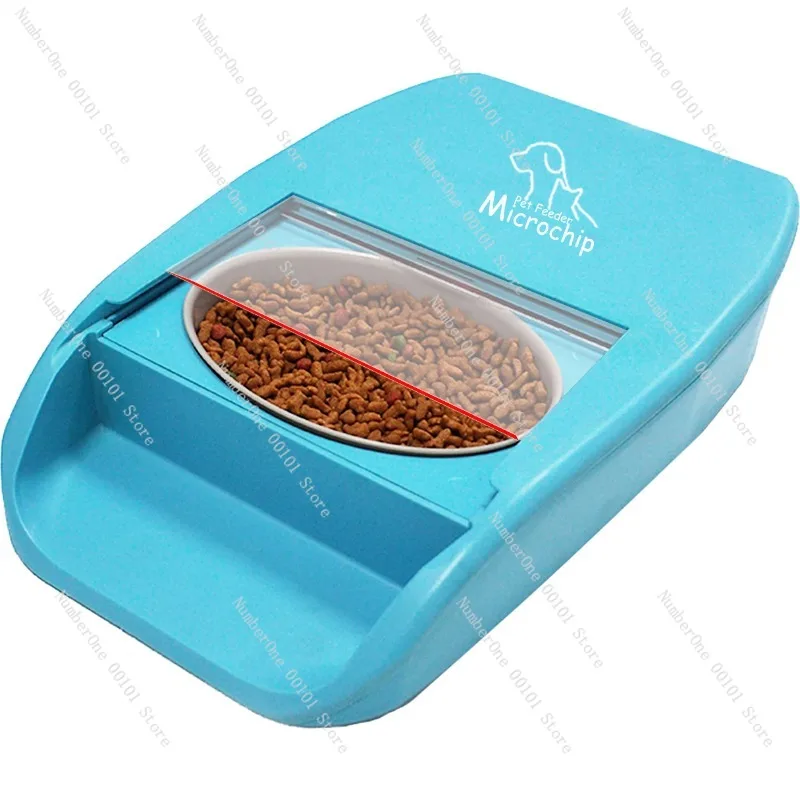 

Automatic Cat Feeder Auto Cat Food Microchip Pet Feeder Wet and Dry Food Dispenser for Small Dogs with Microchip Sensing