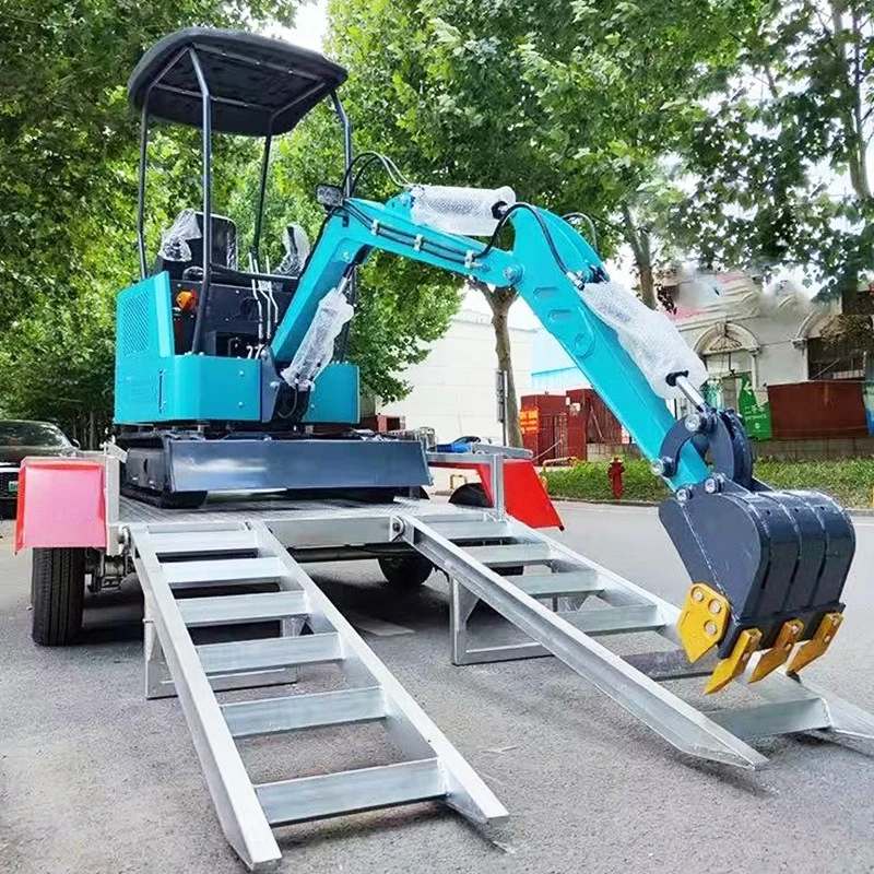 Excavator trailer, flatbed truck, hot dip galvanized excavator tool truck