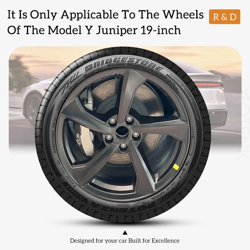 4 قطعة غطاء عجلة ل تسلا نموذج Y جونيبر 2025 19 بوصة سيارة استبدال أغطية الاطارات غطاء محور السيارات كامل حافة اكسسوارات السيارات