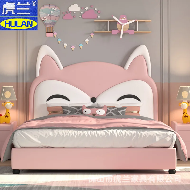 

Children's Furniture Children's Boys Princess bed Cartoon Children's sheet bed 1.2 meters High Box Storage bed