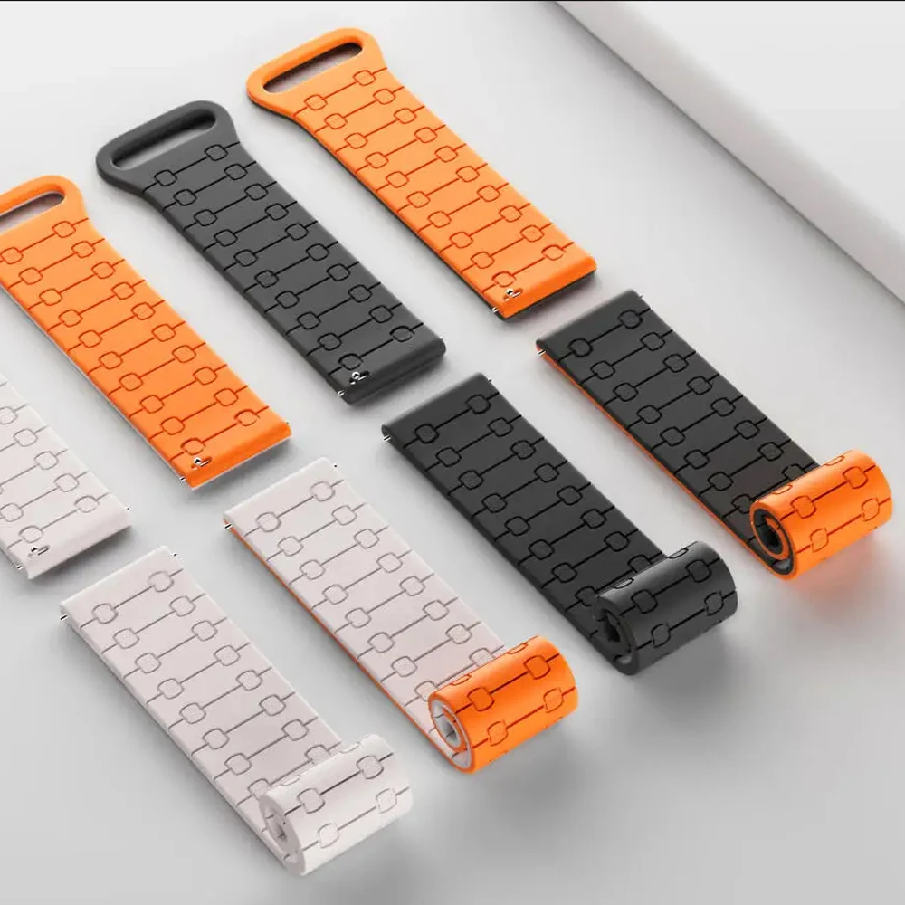 22mm Magnetic Silicone Watch Strap For Zeblaze Stratos 2 Ultra Bracelet for Zeblaze Vibe 7 Pro/Btalk 3 Pro/Plus Band Accessories