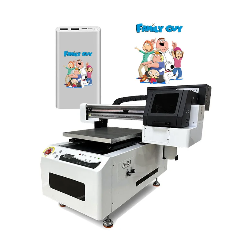 

A2 Uv Flatbed Printing Machine 4050 UV Led Flatbed Printer Dual XP600 Printhead With Varnish Printing Machine UV Flatbed Printer