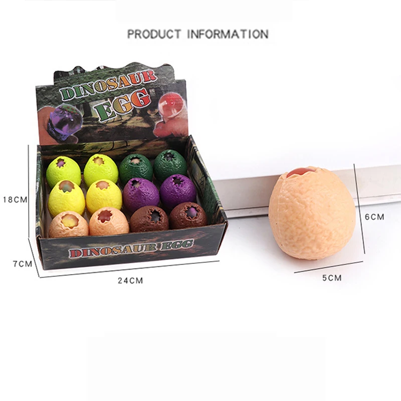 1 PC Dinosaur Eggs Pinch Ball Toys Sensory Vent Ball Soft Tricky Toy Squeeze Ball Stress Relief Decompression Ball Toys