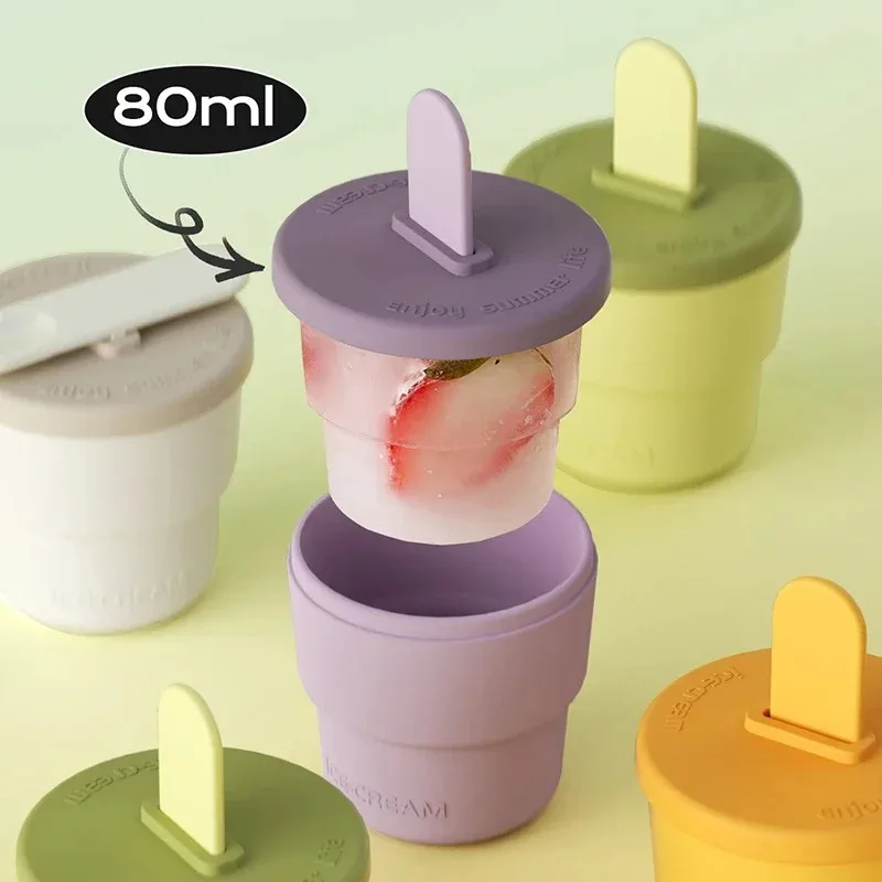 

Ice Block Mold for Household Homemade Complementary Food Frozen Ice Block Silicone Ice Box DIY Mold
