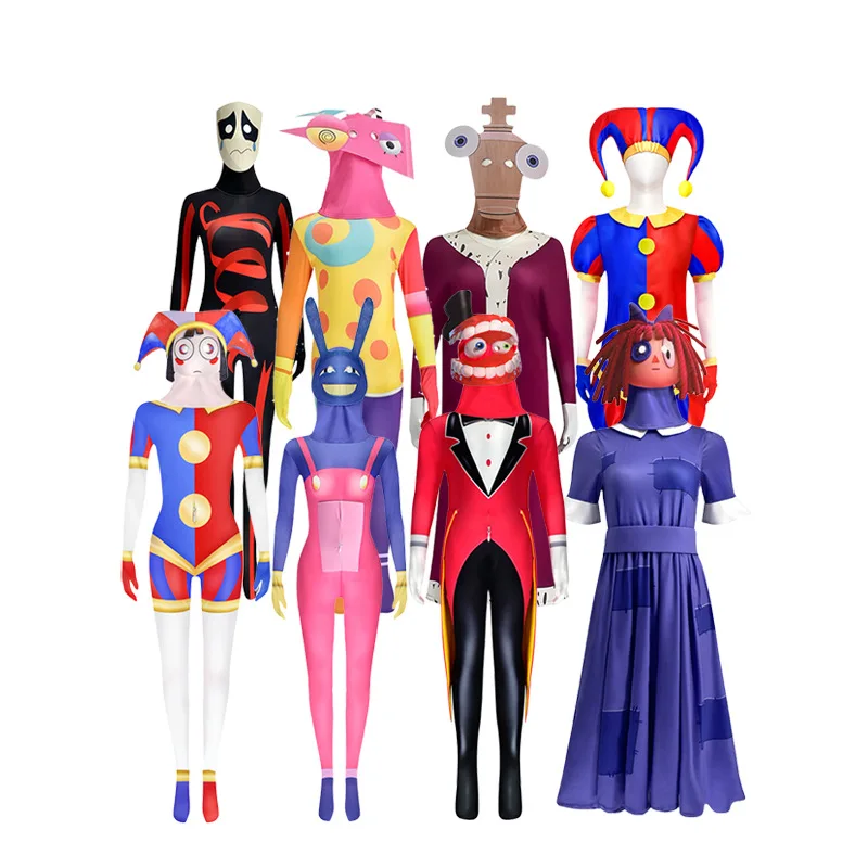 

Halloween Digital Costume Children's Clown Performance Costume Pamniya Jiata Cosplay Costume Y2k Fashion Toy Anime Cartoon Frind