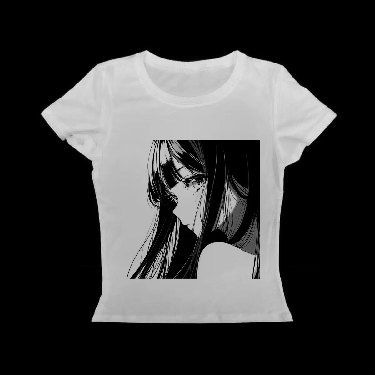 

Japanese Anime T-shirt Manga Harajuku Tee Gothic Shirt Y2k Streetwear Printing Tops Women Vintage Aesthetic emo Casual T-shirt