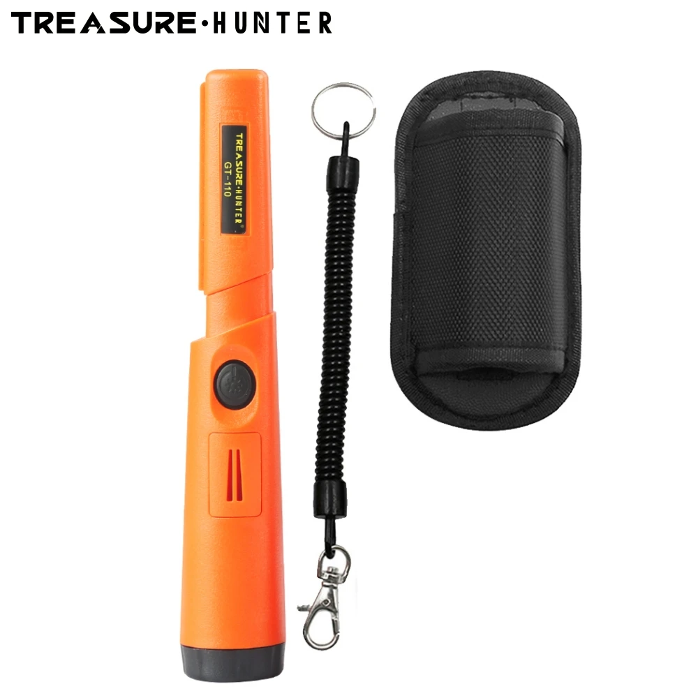 Schatzoeker Gt110 Handheld Metaaldetector Pinpointer Pointer Sonde Anti-Kras Metaal Lokaliseren Waterdichte 360 Graden Scan