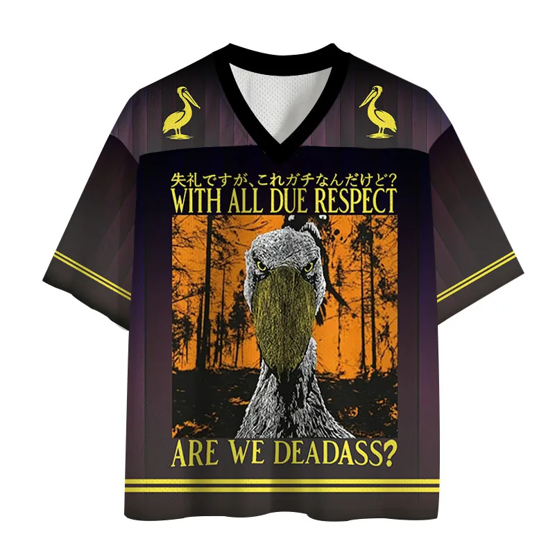 2026 Japanese Artistic Style Casual Jersey Men Women V-neck Retro Loose T-shirt Kids Breathable Quick Drying Short Sleeved Shirt