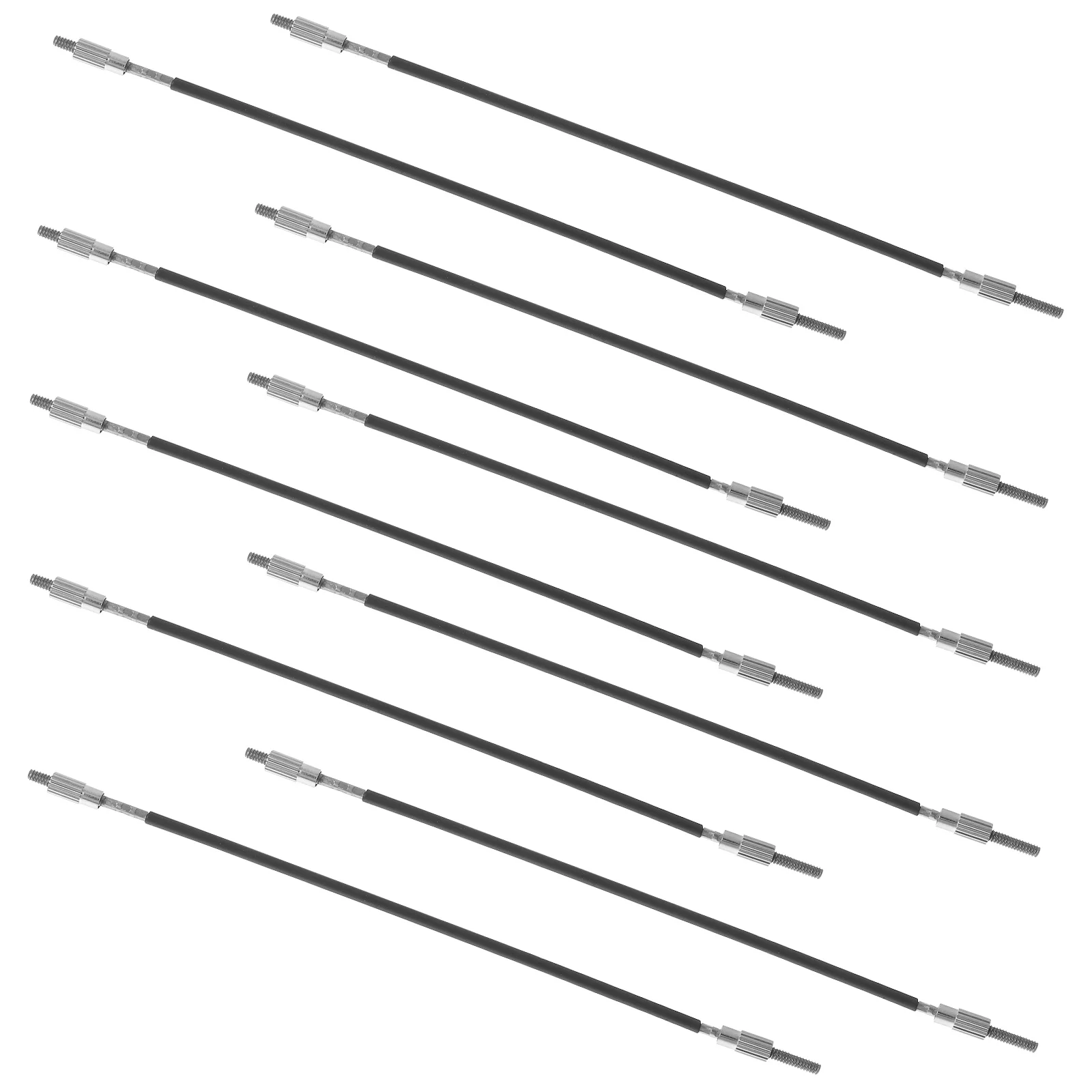 

10 Pcs Violin Tail Rope Steel Wire Accessories 4/4-3/4 Viola Parts Metal Tailpiece Kit Safe Use Fine Craftsmanship