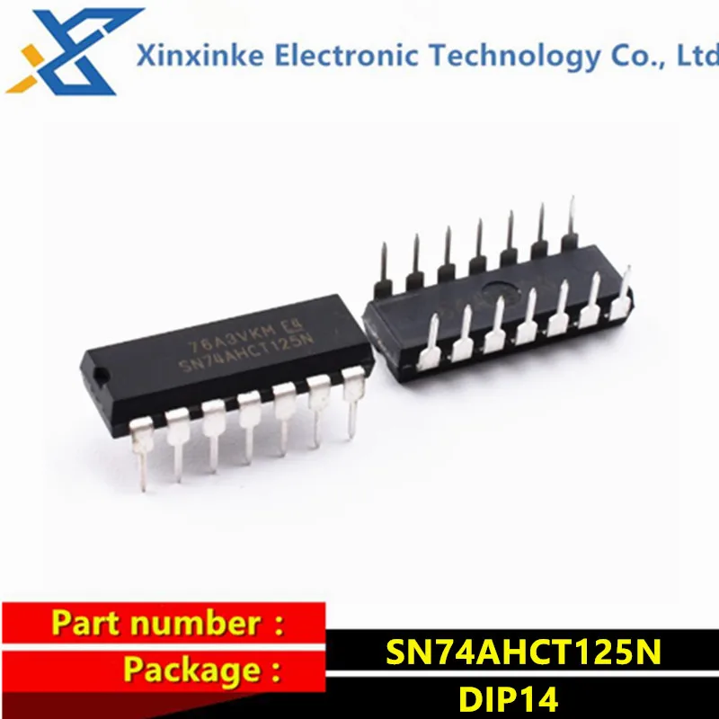 10PCS SN74AHCT125N DIP-14 Buffers & Line Drivers Tri-State Quad Bus Chip Logic ICs Brand New Original