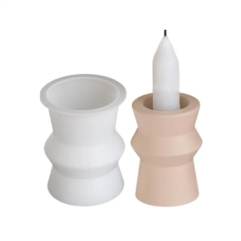 A52E Craft Molds Bracket Molds Round Crafting Molds Unique Holder Molds for Home and Table Decorating