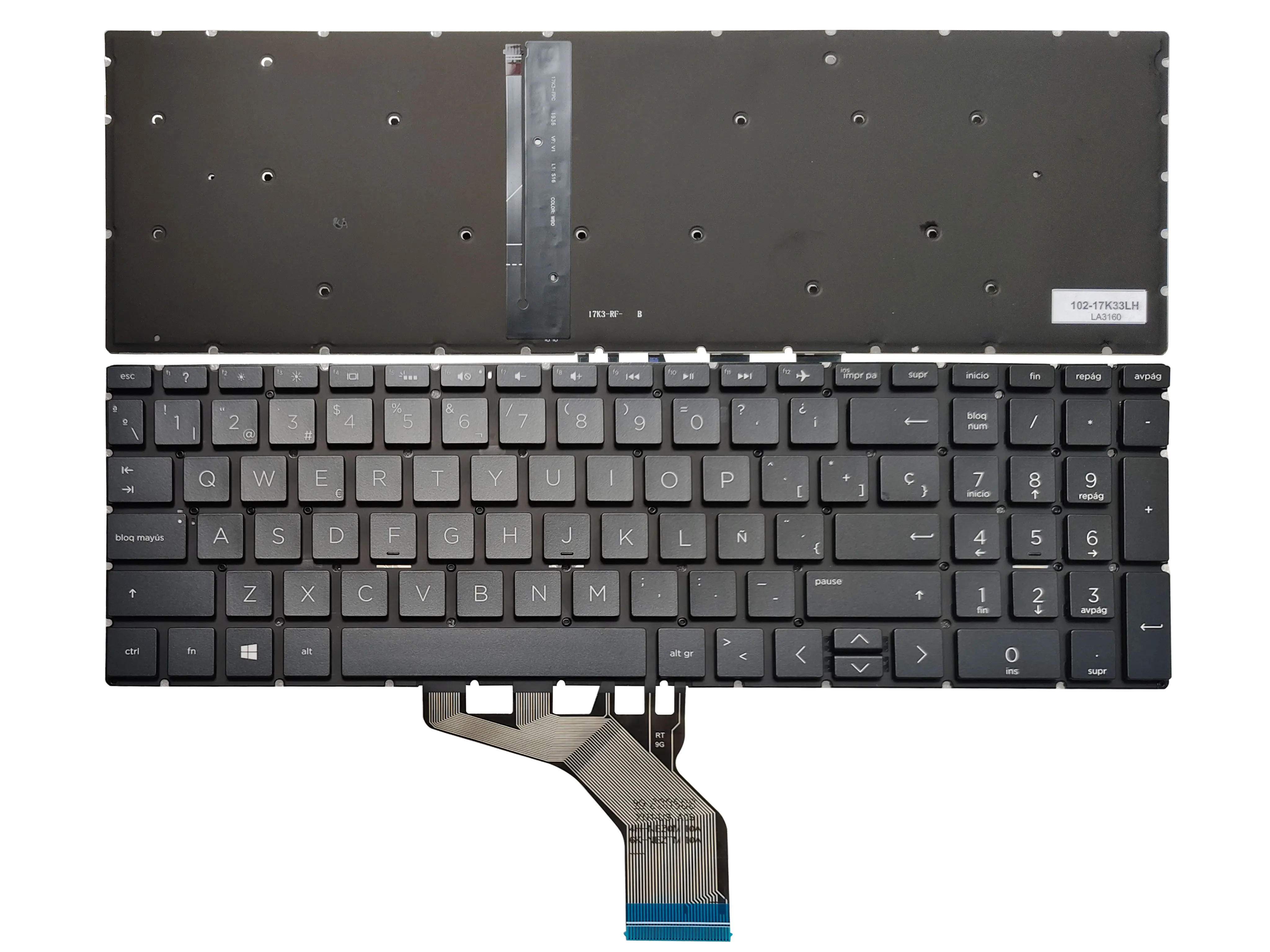 Imagem -02 - Teclado Portátil para hp Pavilion Novo Eua Reino Unido Latim Espanhol Francês 15-cw 15-dr 15-ec 15-cx 15-da 17-by 17-ca 15-cs 15-dw