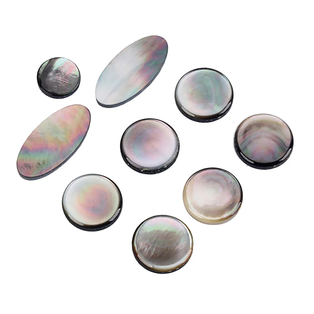 

9Pcs Sax Key Button Replacement Kit Professional Grade Shell Inserts for Saxophone Alto Tenor Soprano Inlay