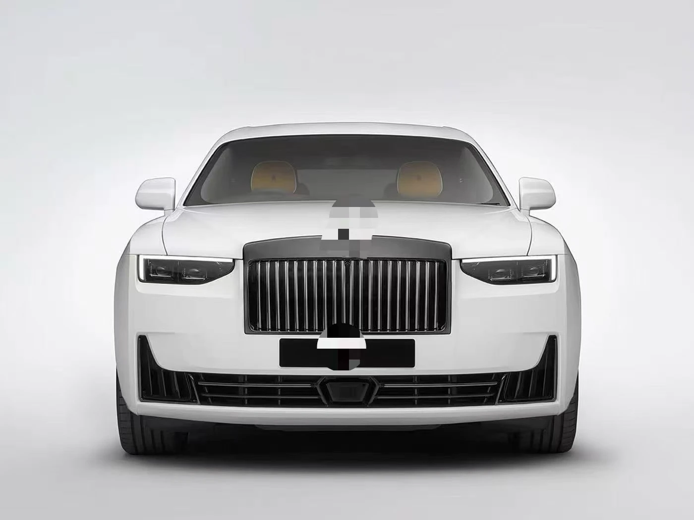 New  Rolls Royce Ghost Body Kit in Old(10-15) to New Style 2026 ABS Front Bumper Rear Bumper Mesh HeadLight Fenders