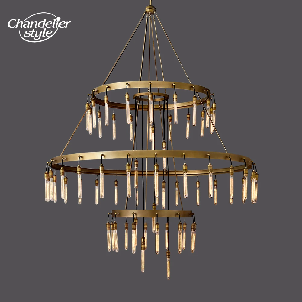 Modern Round Chandelier Raindrop LED Ring Black Axis Chandeliers Living Room Dining Room Bedroom Hanging Lamps