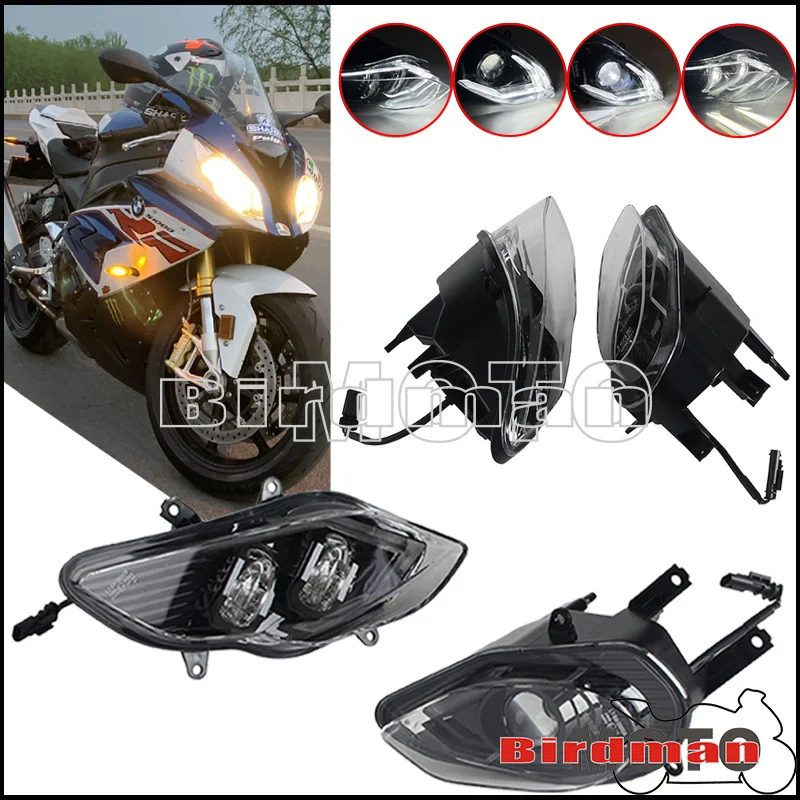 Motorcycle Front Clear LED HeadLamp Headlight Plug and Play Head Lights For BMW S1000RR S 1000RR S1000 RR S 1000 RR S 2015-2018
