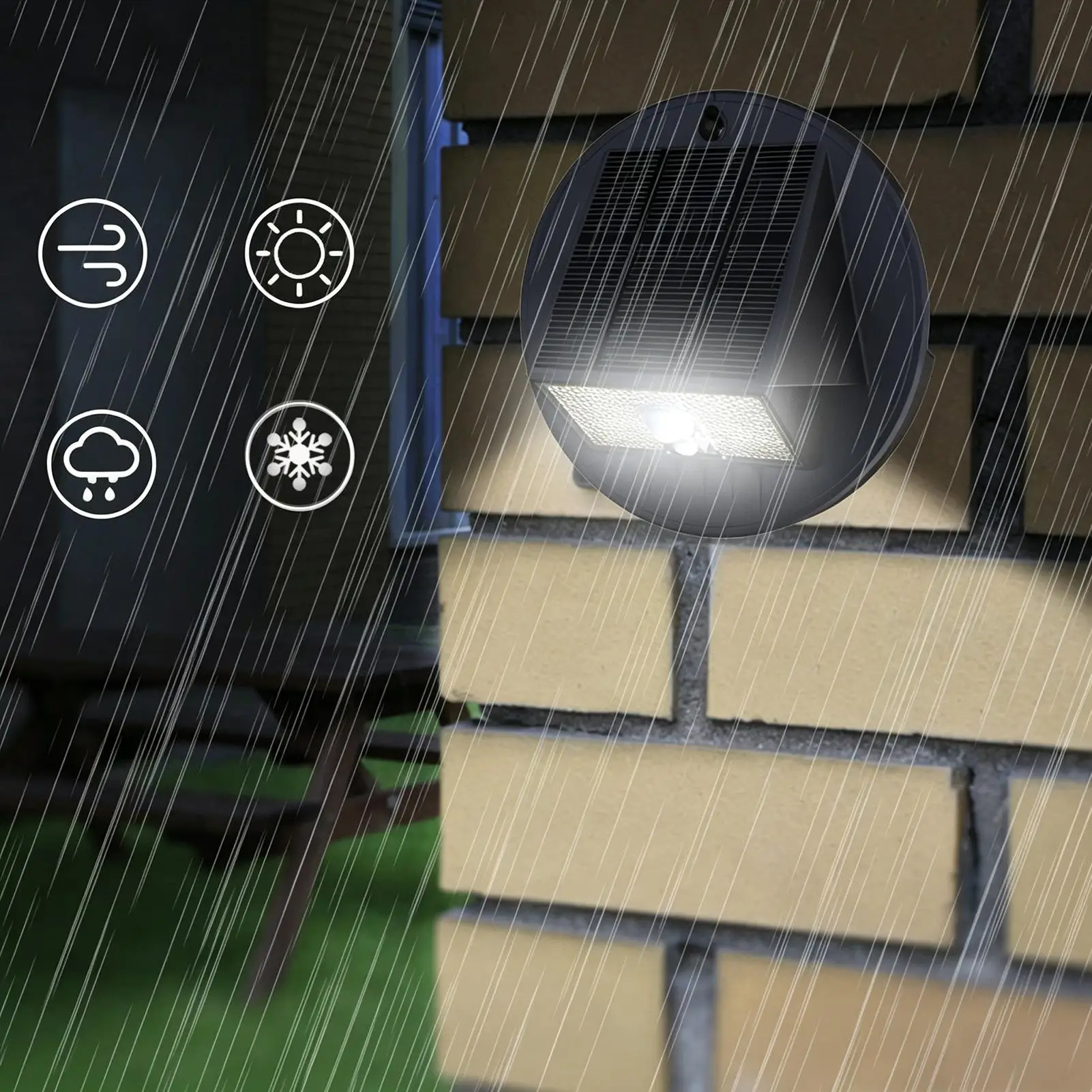 ソーラーライト-屋外-led-人感センサー-防水ランプ-装飾-ソーラーパワーランタン-庭-芝生-通路-歩道-車道-パティオ-ポーチ用