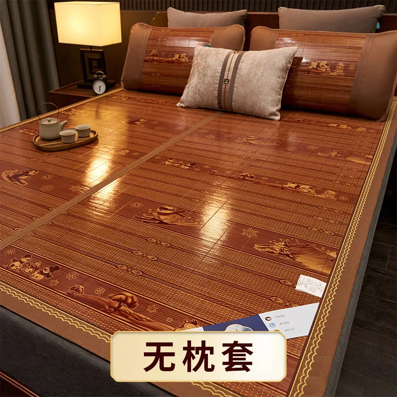Summer bamboo mat new style ice cool straw mattress single bed for student dormitory double-sided student dormitories home hotel