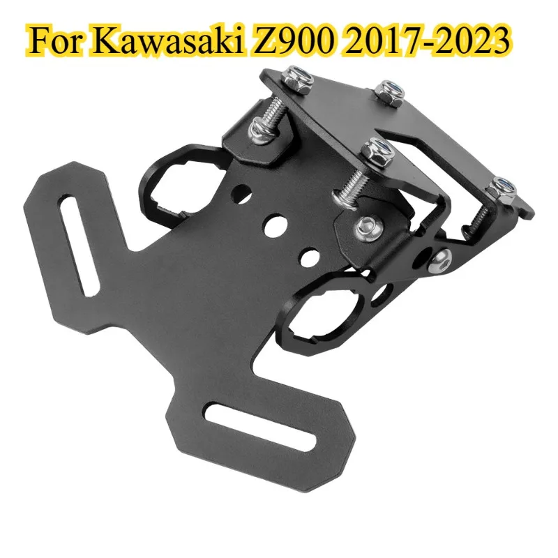 

For Kawasaki Z900 Z 900 2017-2022 2023 Rear License Plate Number Holder Bracket Motorcycle Fender Eliminator Tail with LED Light