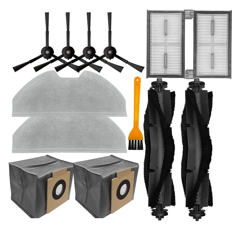 Bom-para eufy x8 pro série filtros hepa panos mop escovas laterais principais sacos de pó para eufy x8 pro ses peças aspirador de pó
