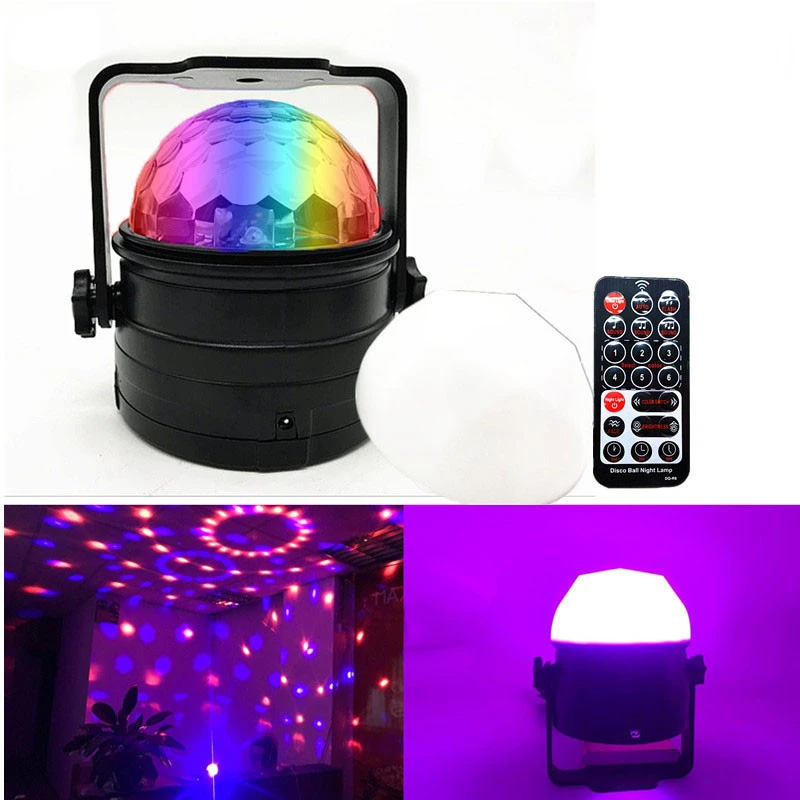 USB little magic ball lamp mini LED sound control KTV color light stage laser light spinning star empty night light