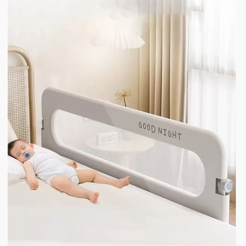 150cm Newborn Bed Fence Baby Guard Rails Baby Anti-fall Bedside Blocking Travel Folding Convenient Guardrail 1-side (59 inch)