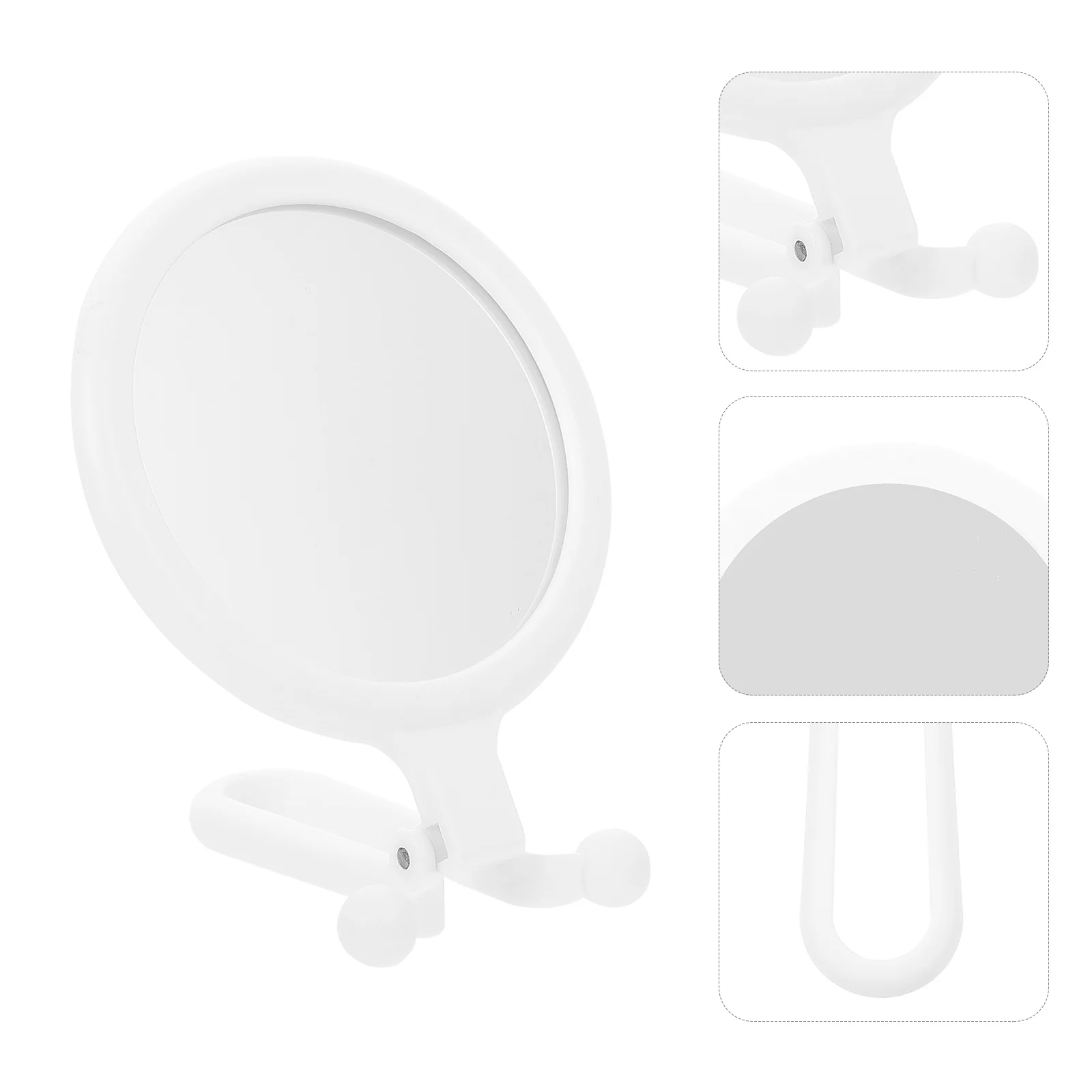 折りたたみ式ハンドヘルド化粧鏡両面高精細反射ポータブルミラー女性ティーン旅行日常用