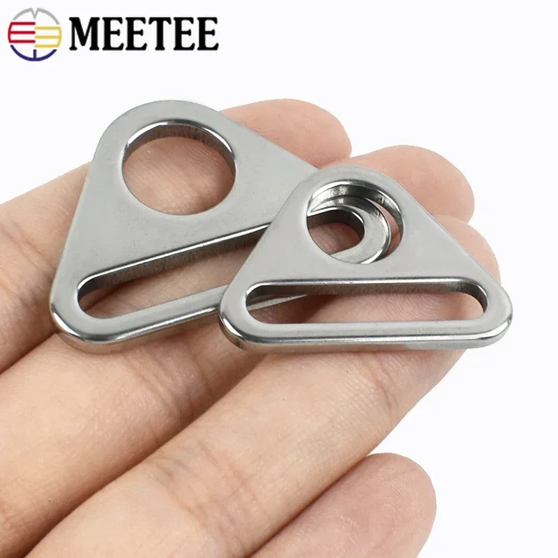 Meetee 5/10/20Pcs 20-38mm Stainless Steel Buckle Bag Strap Adjust Buckles Bra Bikini Connector Clasp Anti-slip Fixing Accessory