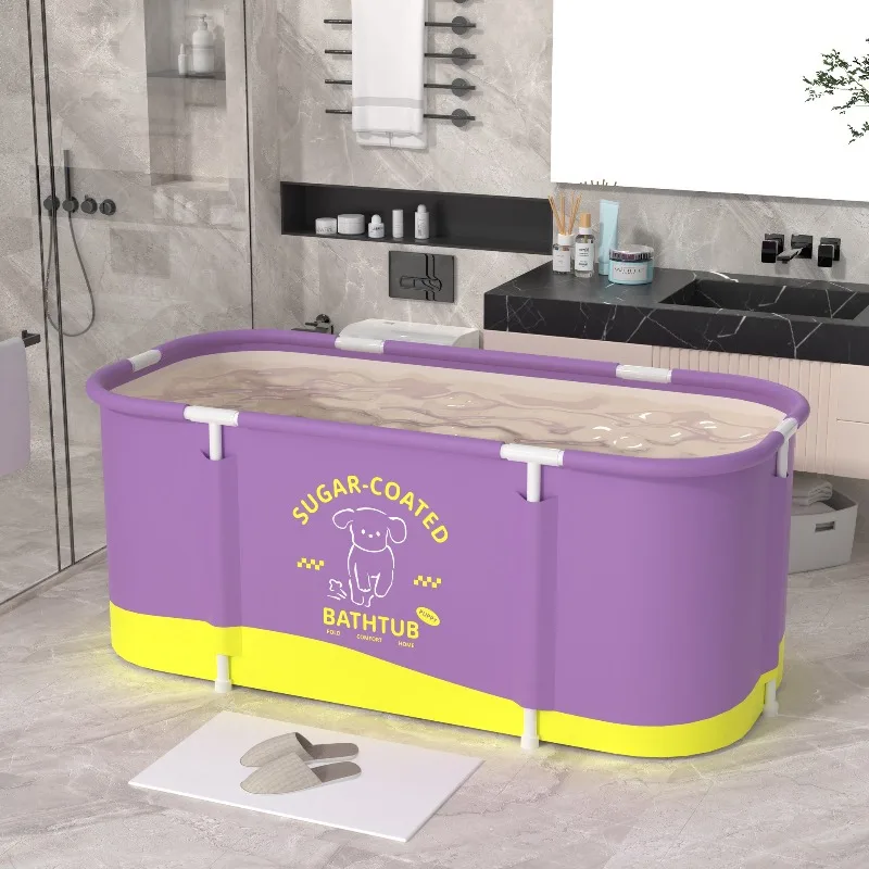 Bath Tub for Home Use Comfort Full Body Soaking Tub Folding Bath tub Foldable Adult Bathtub Portable Bath Tub Spa Safe Wide