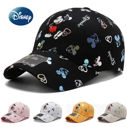 Disney-gorra de béisbol de Mickey para hombre y mujer, gorro ajustable con bordado de dibujos animados, informal, a la moda, novedad