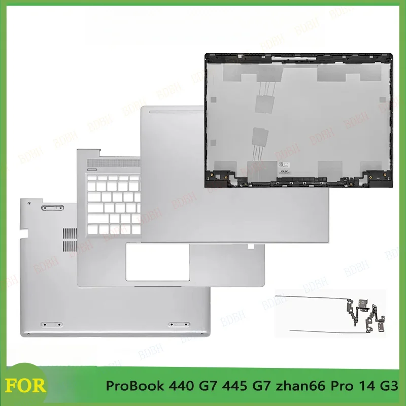 

НОВЫЕ Запчасти для ноутбуков ProBook 440 G7 445 G7: задняя крышка ЖК-дисплея, крышка для подставки для рук, нижний корпус, петли, комплектующие для корпуса ноутбука