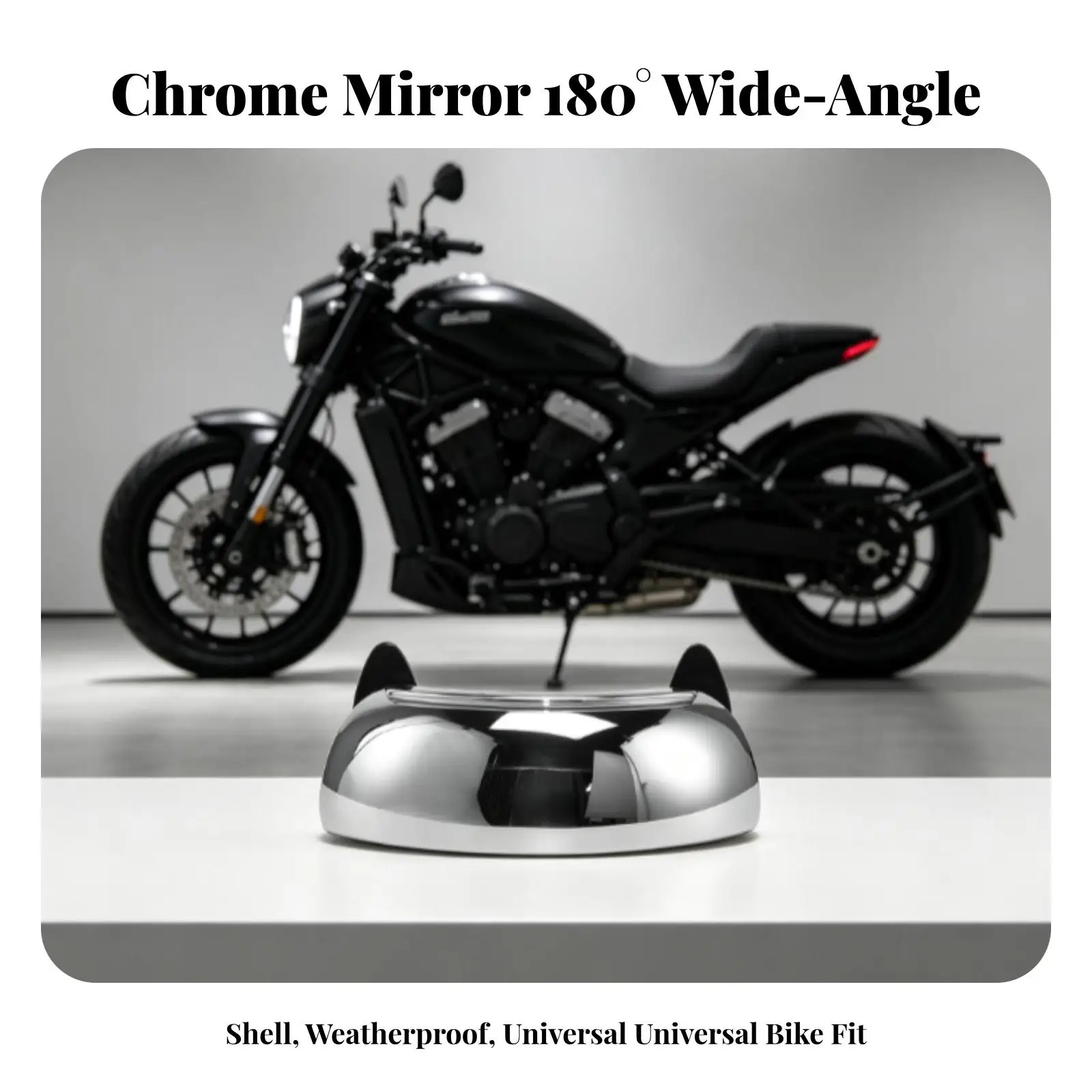 Motorcycle Rearview Mirrors Convex Motorcycle Rearview Reflector Clear View
