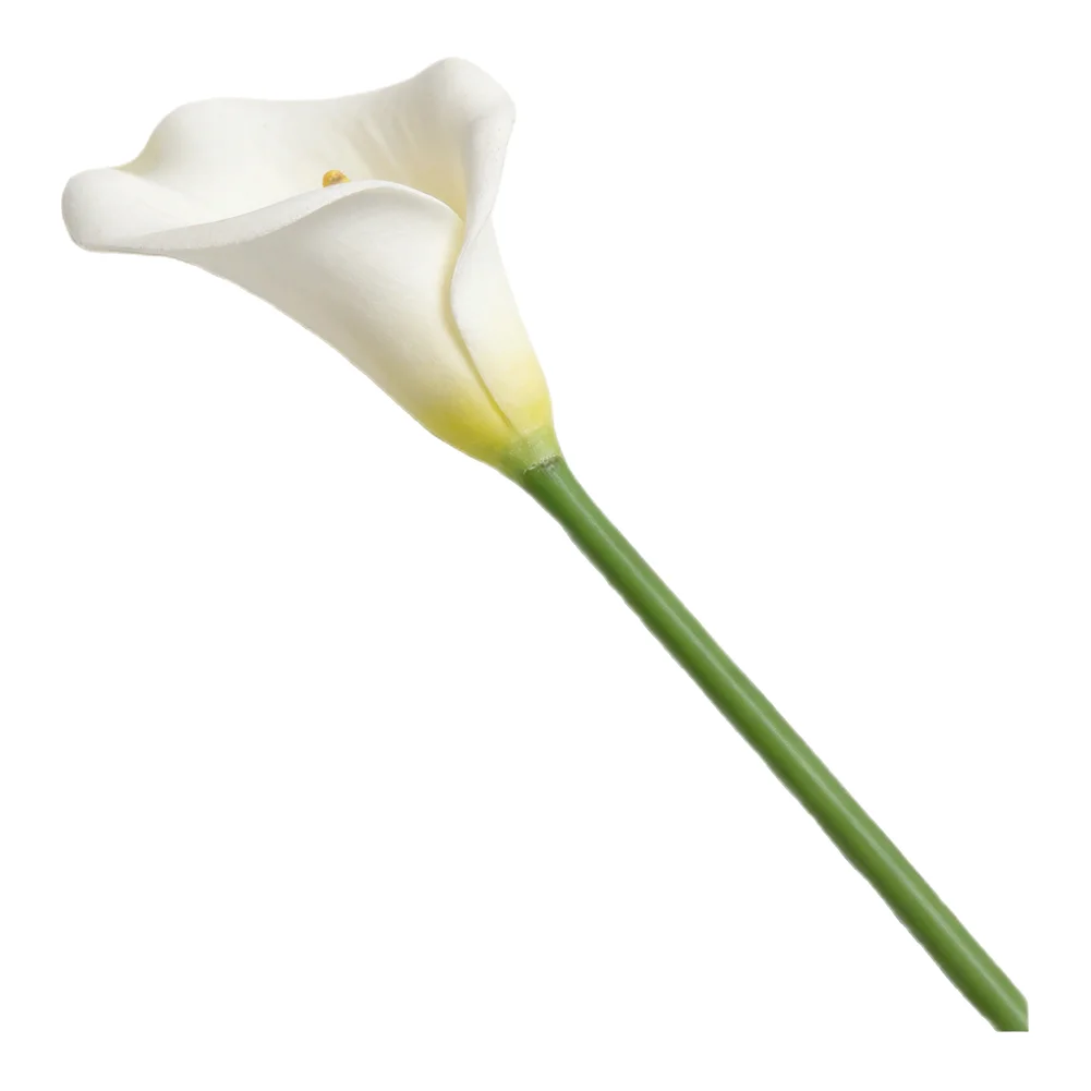 PU Material Calla Lily Bouquet for Wedding Venue Decor Home Decor Office Desk Shelf and Conference Room Table Arrangement