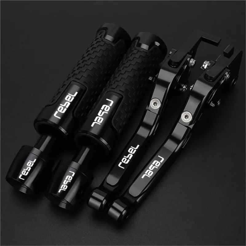 2026 25 Motorcycle Aluminum Adjustable Brake Clutch Levers Handlebar Hand Gripss FOR HONDA REBEL Rebel 2008-2012 2009 2010 2011