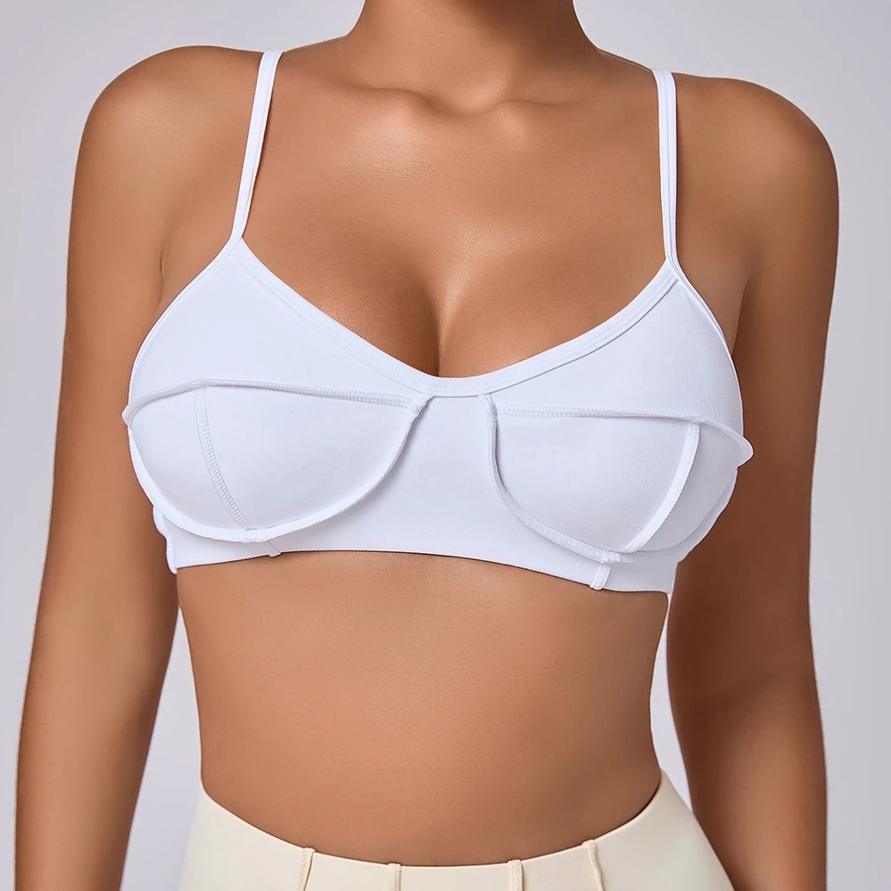 Sujetador Deportivo para Mujer 2026, Top Deportivo para Gimnasio, Ropa de Yoga, Top Deportivo Mujer, Ropa Deportiva, Blanco, Beige, Rosa, Marrón