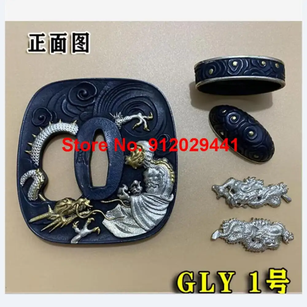 Top Quality Tsuba Hand Guard Copper Sword Set Fitting For Japanese Samurai Katana or Wakizashi DIY Accessory