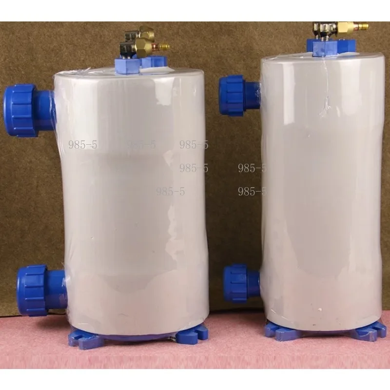 Pure Titanium Shell and Tube Evaporator, Seawater Heat Exchange Equipment, 10HP 15HP 20HP, Dual System